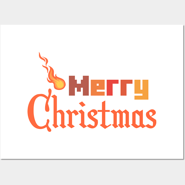 Merry Christmas Sapnap Lovers Wall Art by EleganceSpace